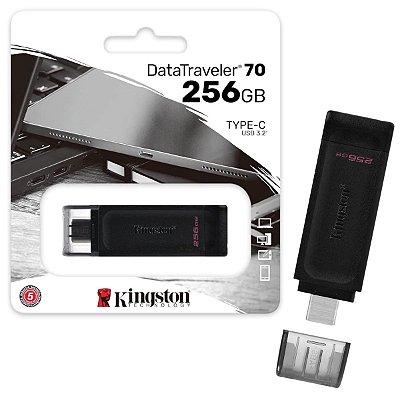 Pendrive Kingston Datatraveler 70 256gb Usb-c 3.2 Dt70/256gb