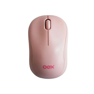 Mouse Sem Fio OEX Edge Rosa MS607 Wireless Bluetooth