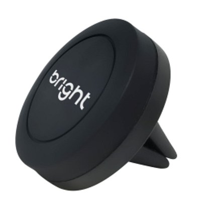 Suporte Veicular Magnético P/ Celular Fixação Saída Ar Preto