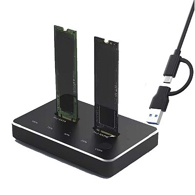 Docking Station Usb C Para M.2 Nvme E M.2 Ngff Sata 10 Gbps