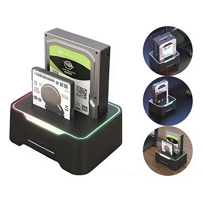 Dock Station Usb C Usb 3.1 Hd 3.5" 2,5 Ssd Sata 3 40Tb Clone