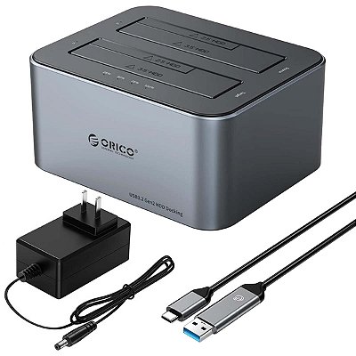Dock Station Orico Sata 2,5 3,5 Clone Usb 3.2 Usb C 44Tb
