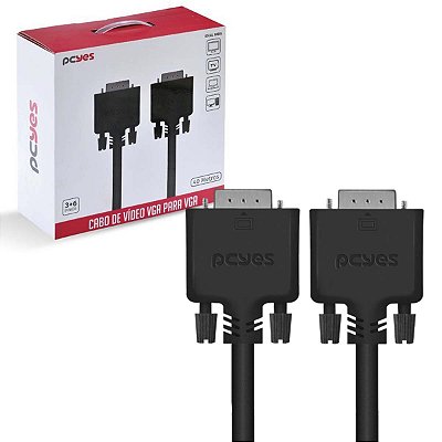 Cabo Vga 15 Pinos Grande 28Awg 40 Metros Com Filtro Pcyes