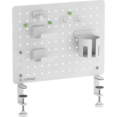 Painel Organizador Para Mesa Computador Grid Space Branco