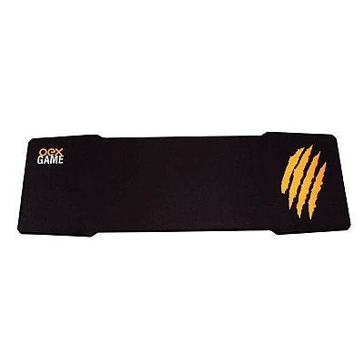 Mouse Pad Gamer Grande Hawk Mp308 Preto/Laranja 90X30 Oex