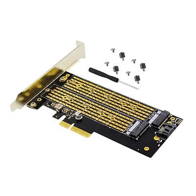 Placa Pci-express, 4x/8x/16x, Para HD NVME M.2 Ngff SSD