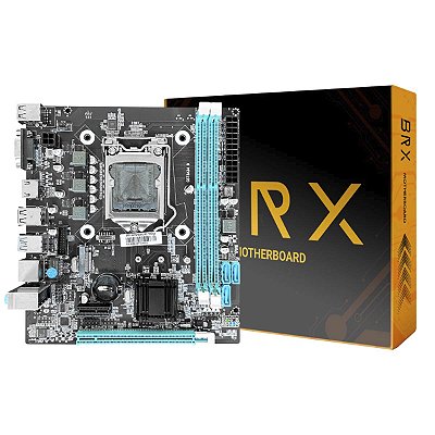Placa Mae Brx H81 1150 Ddr3 Rede Gigabit Vga Hdmi 6 Usb