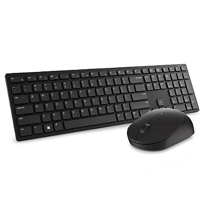 Kit Teclado e Mouse sem fio Dell Pro KM5221W Preto qualidade