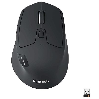 Mouse Logitech M720 Triathlon Sem fio Wifi E Bluetooth Preto