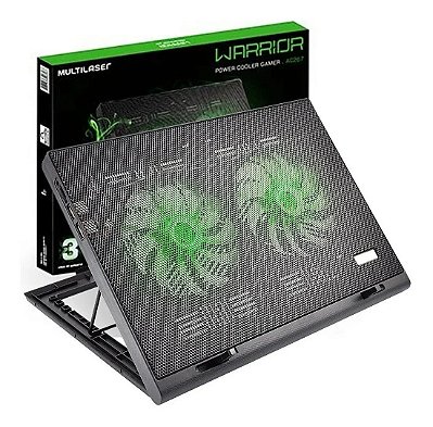 COOLER GAMER LED VERDE MULTILASER AC267 WARRIOR LUIGIA
