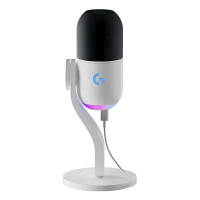 Microfone Logitech Gamer Yeti Gx Rgb Lightsync Branco
