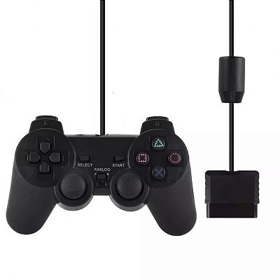Controle Para Ps2 Ps1 Com Fio Dualshock Analogico Preto