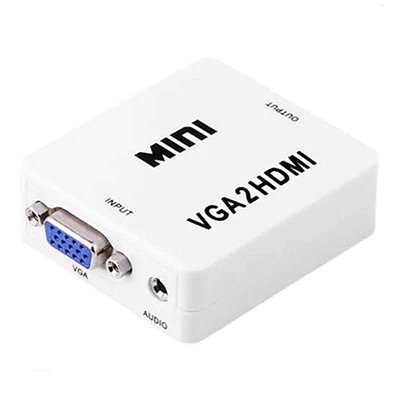 Conversor VGA Para HDMI Com Áudio 1080p E Alimentaçao 5v USB
