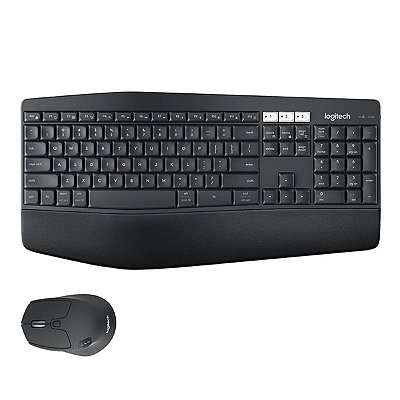 Combo Teclado e Mouse Sem Fio Logitech MK850 com Apoio