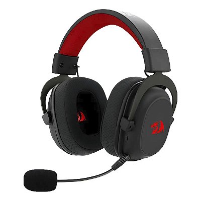 Headset Gamer Redragon Zeus Pro Sem Fio 2.4ghz 7.1 Rgb Preto
