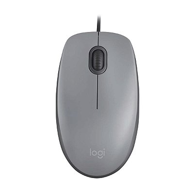 Mouse Optico M110 Silent Cinza Usb Plug and Play Logitech