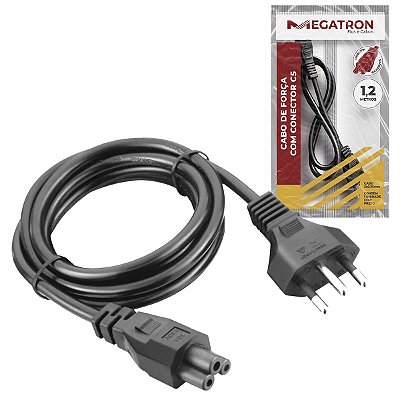 Cabo De Força Para Monitor Tv Notebook Mickey Tripolar 1.80M