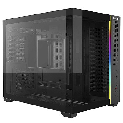 Gabinete Gamer Redragon Wideload Mini Lite Usb-C Rgb Preto
