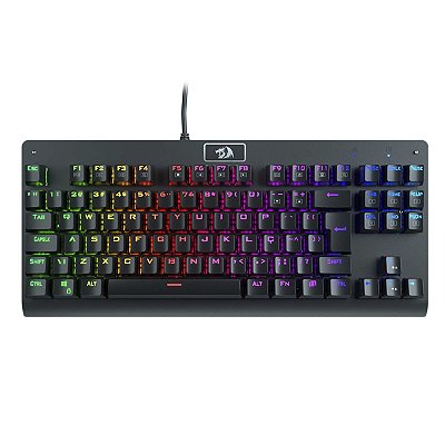 Teclado Mecanico Redragon Dark Avenger Switch Red 75% Preto