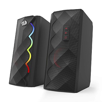 Caixa De Som Gamer Redragon Cipher Rgb 10w Pc Note Preto