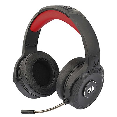 Fone Headset Gamer Redragon Pelops Pro Preto H818Pro Sem Fio