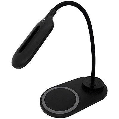 Luminária De Mesa Oex Dream Com Carregador Wireless Preto