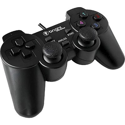 Controle Com Fio Usb 2.0 Joystick Para Pc Laptop Bright