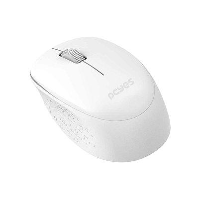 Mouse Sem Fio Pcyes Branco Mover 1600Dpi Wireless Silencioso