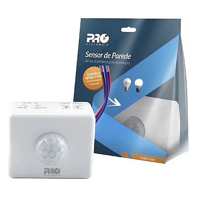 Sensor de Presença para Iluminação de Sobrepor Parede 360