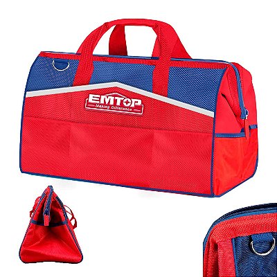 Bolsa De Ferramentas Pro 13" 33x21x18cm Até 12Kg Emtop