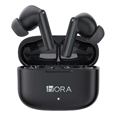 Fone de Ouvido Bluetooth 5.3 1Hora TWS com Microfone Preto