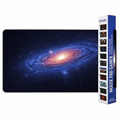 Mouse Pad Gamer Speed Extra Grande XL 70x35xcm Galáxia