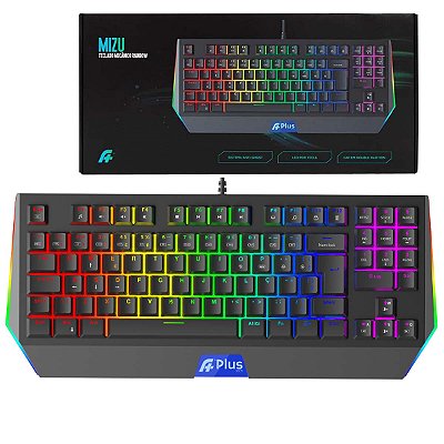 Teclado Mecanico A+ Mizu Rainbow Switch Outemu Blue Abnt2