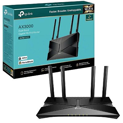 Roteador Wireless TPLink AX53 Wifi 6 AX3000 Dual Gigabit