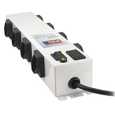 Filtro De Linha Profissional Metalico 8 Tomadas 1M Emplac
