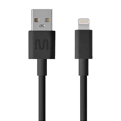 Cabo Lightning P/ Smartphone E Tablet Multilaser Wi446 Preto