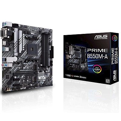 Placa Mãe Asus Prime B550m-A Amd Am4 Ddr4 Preto