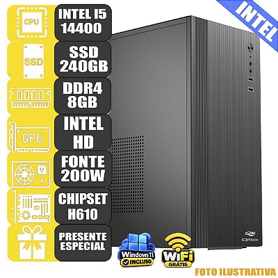 Notebook 15,6 Everex Intel i5 8gb SSD 480Gb Windows 10 - Mercadão