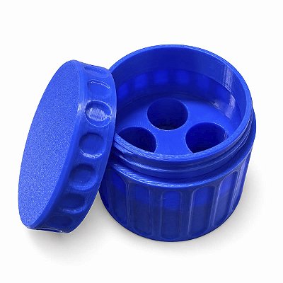 Porta Ampola 3ml Estojo Protetor 3d 4 Ampolas Azul