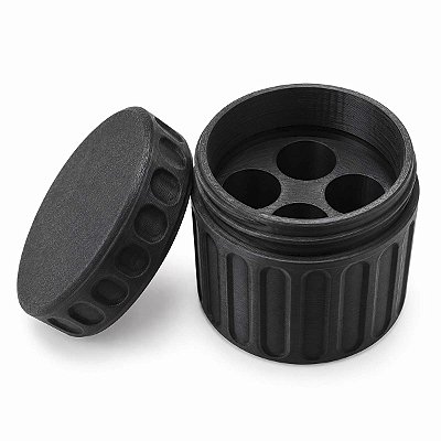Porta Ampola 3ml Estojo Protetor 3d 4 Ampolas Preto