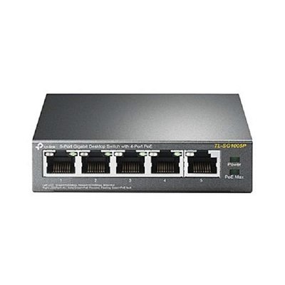 Switch TP-Link TL-SG1005P 5 Portas Gigabit 4 Portas POE+