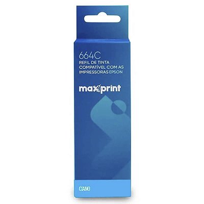 Refil De Tinta Ciano Maxprint 664C Compativel Epson 6112364