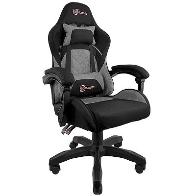 Cadeira Gamer Kalkan Astri Eclipse Preta e Cinza Até 140kg