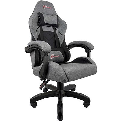 Cadeira Gamer Kalkan Astri Lunar Cinza Até 140kg Reclinável