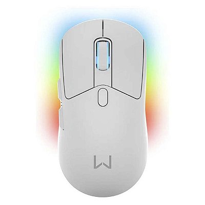 Mouse Gamer Sem Fio Com Base Warrior 6 Botões MO422 Branco