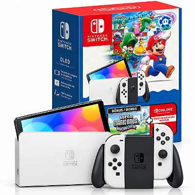 Console Nintendo Switch Oled + Super Mario Bros Wonder