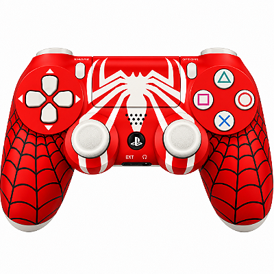 Controle Compatível Ps4 Pc Bluetooth Windows S/ fio Vermelho