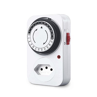 Timer Analógico Elgin 10A até 48 Programações/Dia - Bivolt