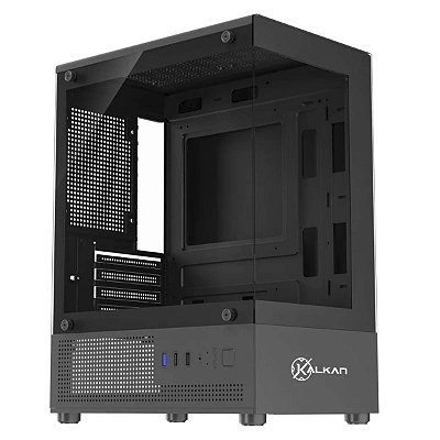 Gabinete Gamer Kalkan Hakon Preto Sem Fans Klk00080