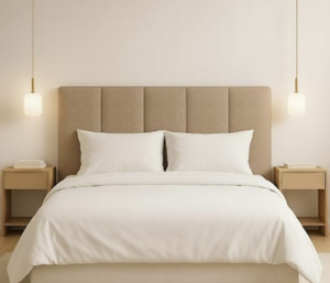 Cabeceira Linear Estofada | Painel Vertical Moderno